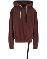 Rick Owens - Oversized Hoodie Organic Cotton Sweatshirt - Lyst