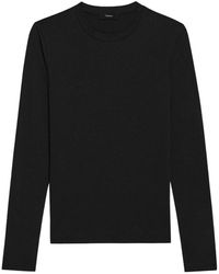 Theory - Long Sleeved Crewneck Top - Lyst