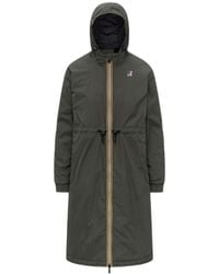 K-Way - Long-Sleeved Hooded Windbreaker/Padded Jacket - Lyst