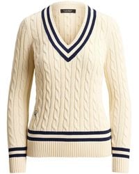 Ralph Lauren - V-Neck Sweater - Lyst