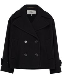 Chloé - Collared Long-Sleeved Jacket - Lyst