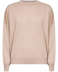 Brunello Cucinelli - Long-Sleeve Knit Top - Lyst