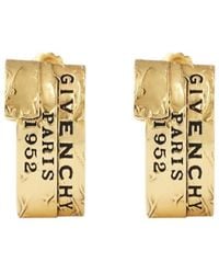 Givenchy - Logo Engraved Tape Earrings - Lyst