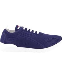 Kiton - Knitted Fabric Sneakers With Embroidered Logo - Lyst