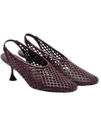 Proenza Schouler - Tee 60 Perforated Leather Slingback Pumps - Lyst