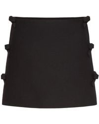 Valentino - Crepe Couture Bow-Detail Skort - Lyst