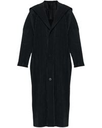 Homme Plissé Issey Miyake - Hooded Buttoned Coat - Lyst