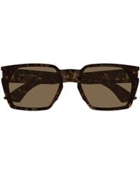 Saint Laurent - Eyewear Rectangle-Frame Sunglasses - Lyst