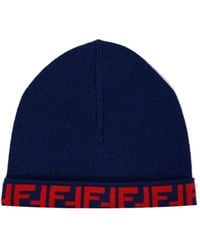 Fendi - Logo-Detail Beanie - Lyst