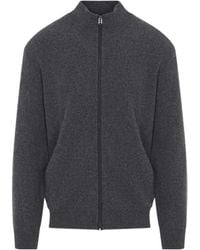 Canali - Full Zip Stand Collar Cardigan - Lyst
