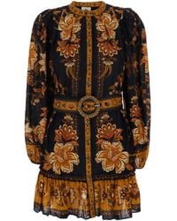 FARM Rio - Mini Dress Majestic Garden Cotton - Lyst