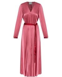 forte_forte - Silk-Blend V-Neck Maxi Dress - Lyst
