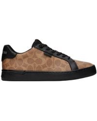 COACH - , Lowline Signature Low Top, Tan Black, 11.5d - Lyst