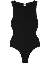 RE/DONE - Cotton-Blend Jersey Bodysuit - Lyst