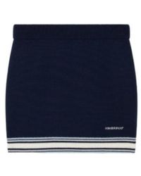 CASABLANCA - Logo Embroidered Knit Mini Skirt - Lyst