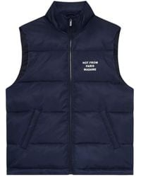 Drole de Monsieur - Drôle De Monsieur Slogan Padded Vest - Lyst