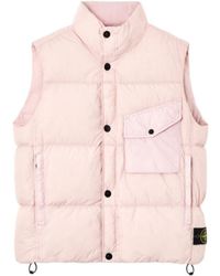 Stone Island - High Neck Sleeveless Vest - Lyst