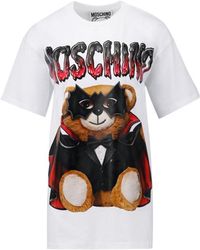 Moschino - Teddy Bear Pattern Printed T-Shirt - Lyst