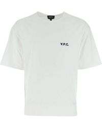 A.P.C. - Logo-Printed Crewneck T-Shirt - Lyst