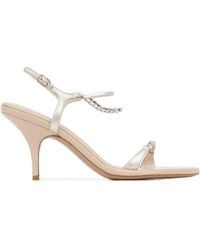 Chloé - Chloé Zia Crystal-Strap Heeled Sandals - Lyst