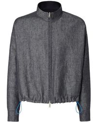 Fendi - Zip-Up Drawstring Hem Reversible Jacket - Lyst