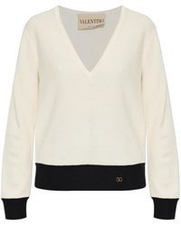 Valentino - Long-Sleeved Sweater - Lyst