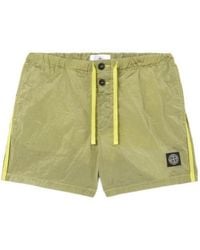 Stone Island - Logo Patch Drawstring Shorts - Lyst