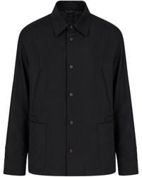 Emporio Armani - Lightweight Buttoned Jacket - Lyst