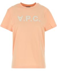 A.P.C. - Cotton T-Shirt - Lyst