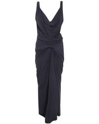 Rick Owens - Strutter Draped Maxi Dress - Lyst