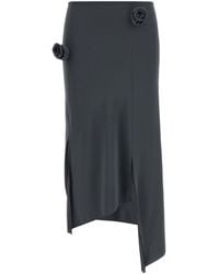 Coperni - Flower Slit Asymmetric Hem Skirt - Lyst
