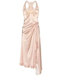 Maison Margiela - Lace Slip Midi Dress - Lyst