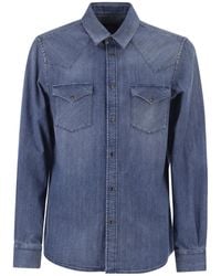 Peserico - Western Patch-Pocket Shirt - Lyst