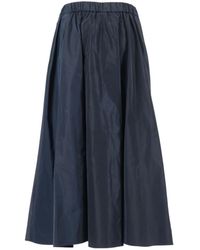Aspesi - Elasticated-Waistband Midi Skirt - Lyst