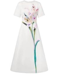 Leo - Caroline Floral Midi Dress - Lyst