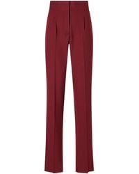 Giuliva Heritage - The Other Smoking Pleated Wool-Blend Crepe Straight-Leg Pants - Lyst