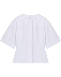 McQueen - Cotton Corset Shirt - Lyst