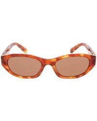 Miu Miu - Eyewear Oval Frame Full Rim Sunglasses - Lyst