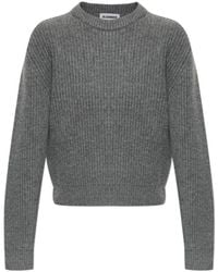 Jil Sander - Ribbed Crew-Neck Knitted Jumper - Lyst