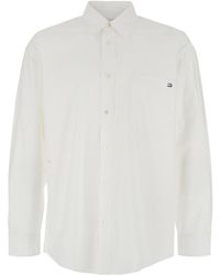 DUNST - Shirt With Front Pocket And Logo - Lyst