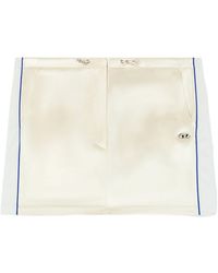 DIESEL - O-Dette Knitted Satin Mini Skirt - Lyst