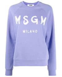 MSGM - Logo Details Sweater - Lyst