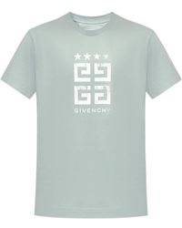 Givenchy - Faded 4G Logo Printed Crewneck T-Shirt - Lyst