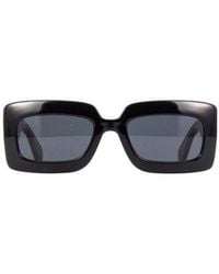 Gucci - Eyewear Rectangular Frame Sunglasses - Lyst