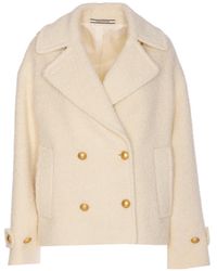 Tagliatore - Long Sleeve Double-Breasted Jacket - Lyst