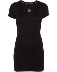 Marine Serre - Logo Organic Cotton Mini Dress - Lyst