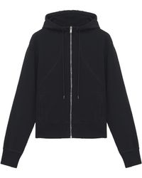 McQueen - Hooded Zip Through Sweatshirt - Lyst