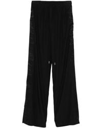 Ermanno Scervino - Lace-Insert Drawstring Trousers - Lyst