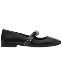 Versace - Gianni Ribbon Square-Toe Ballet Flats - Lyst