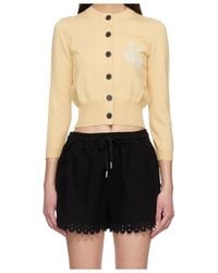 Isabel Marant - Newton Long-Sleeved Wool Blend Knit Cardigan - Lyst